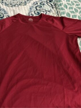 Men's Crew Neck Performance Dry Fit T-Shirt - Red